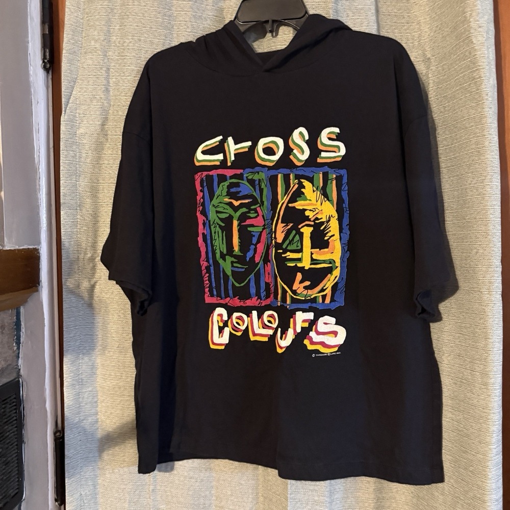 Vintage CROSS COLOURS Hip Hop T-shirt Hoodie One Size